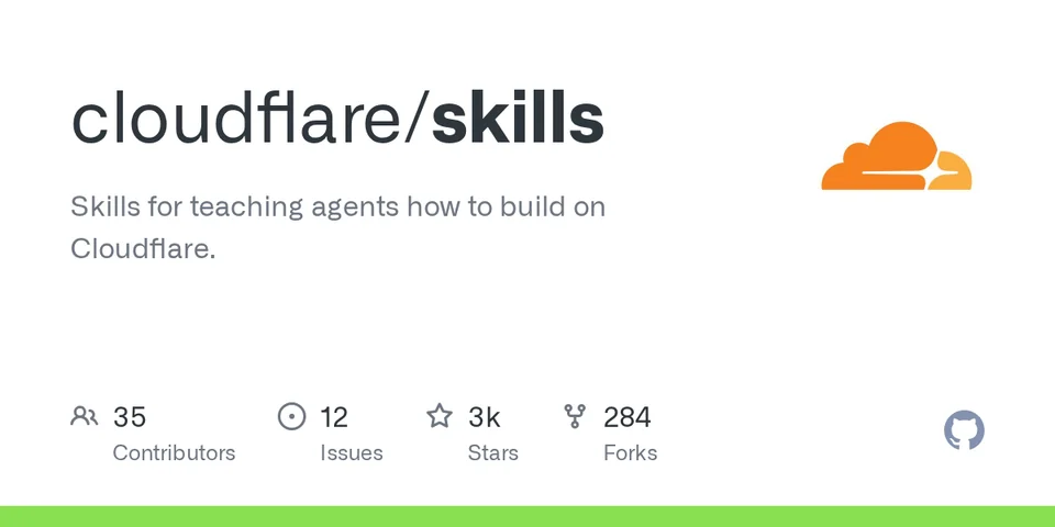 Cloudflare's official Skills artwork